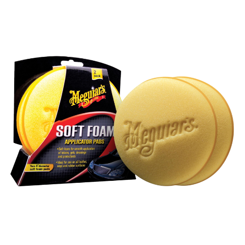 2 יחידות ספוגי יישום רכים לרכב - SOFT FOAM APPLICATOR PAD  מבית MEGUIAR'S