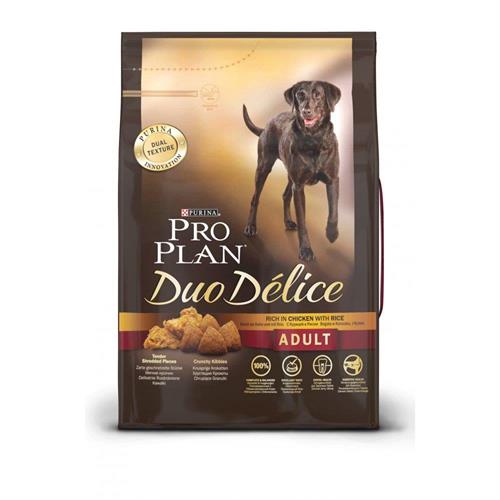 פרו פלאן דואו דליס נתחי עוף לכלב בוגר 10 ק"ג Pro Plan Duo Delice Adult Chicken