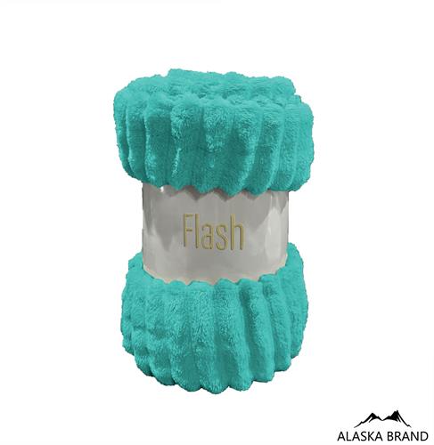 שמיכת כירבולית פליז רכה ומפנקת דגם פלאש Flash | אפשרות לתוספת רקמה אישית