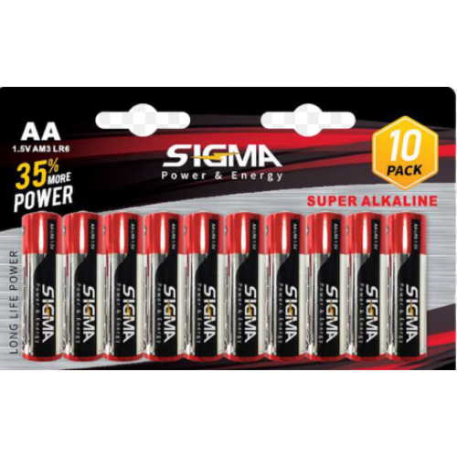 סט 10 סוללות אלקליין 1.5V