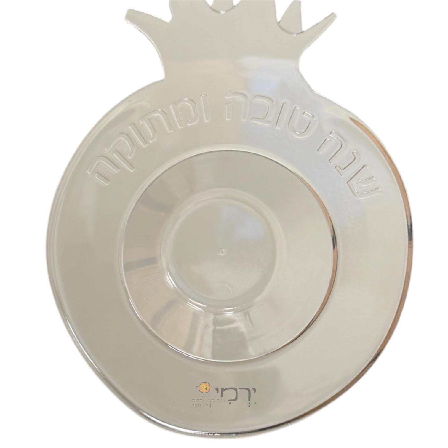 צלחת פלסטיק שקופה לדבשית - 10 יח'