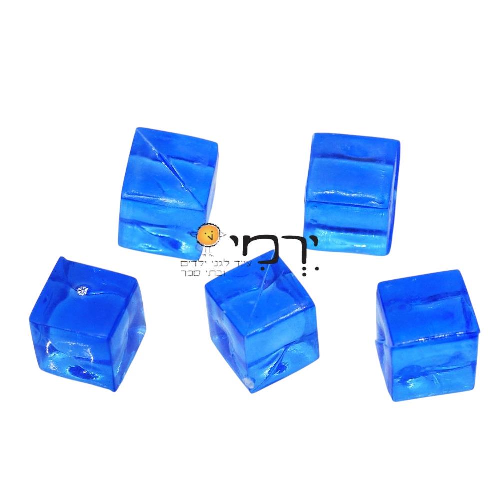 קוביות שקופות מפלסטיק לשולחן אור