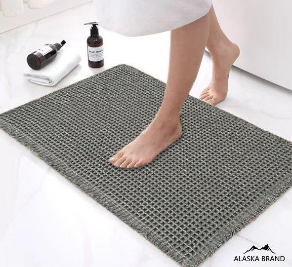 שטיח אמבטיה אופנתי דגם - סמואל | אפור