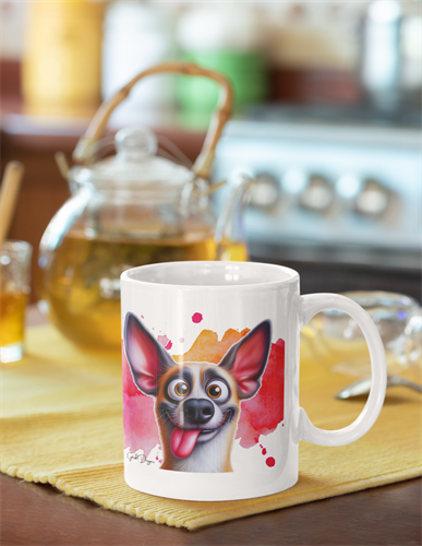 ספל מעוצב עם כלבלב וכתובת עוקצנית מתנה עם אופי