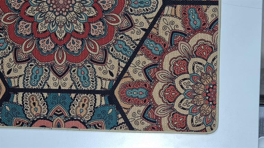 שטיח מטבח איכותי בתוספת גומי בתחתית דגם - 61 (מתנקה בקלות!)