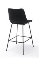 כסא בר מעוצב דגם ליסבון צבע שחור