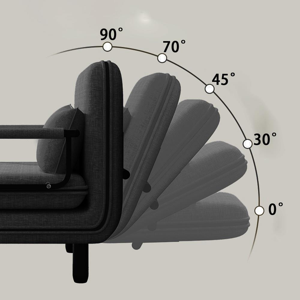 כורסא נפתחת למיטה דגם מדריד בד צבע שחור כורסא נפתחת למיטה דגם מדריד בד צבע שחור