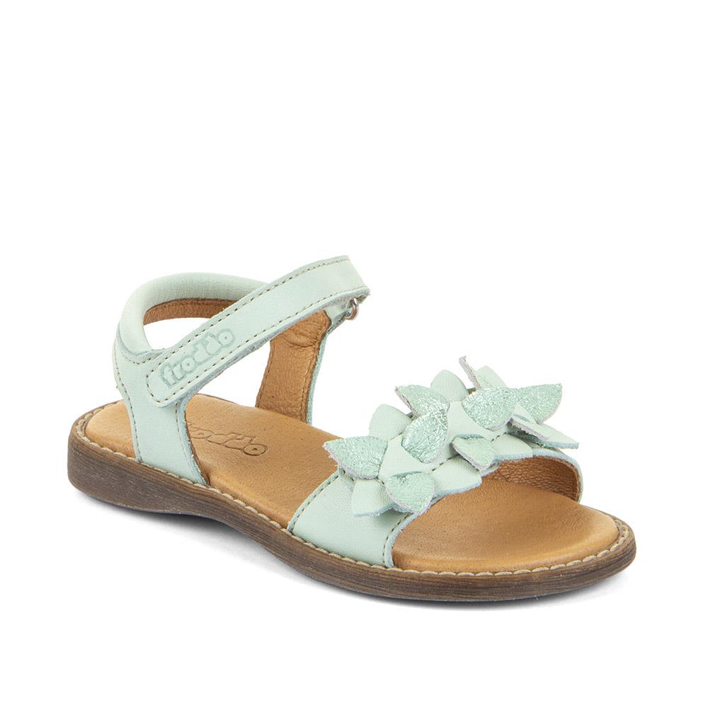 סנדלי בנות עור פרחים FRODDO G3150251 MINT