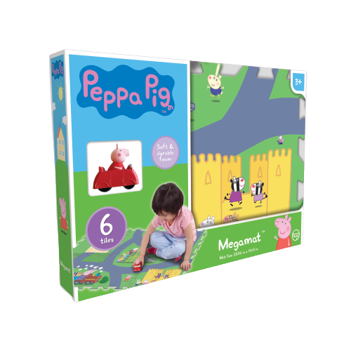 משטח פעילות פאזל קשיח פפה פיג 6 חלקים Megamat