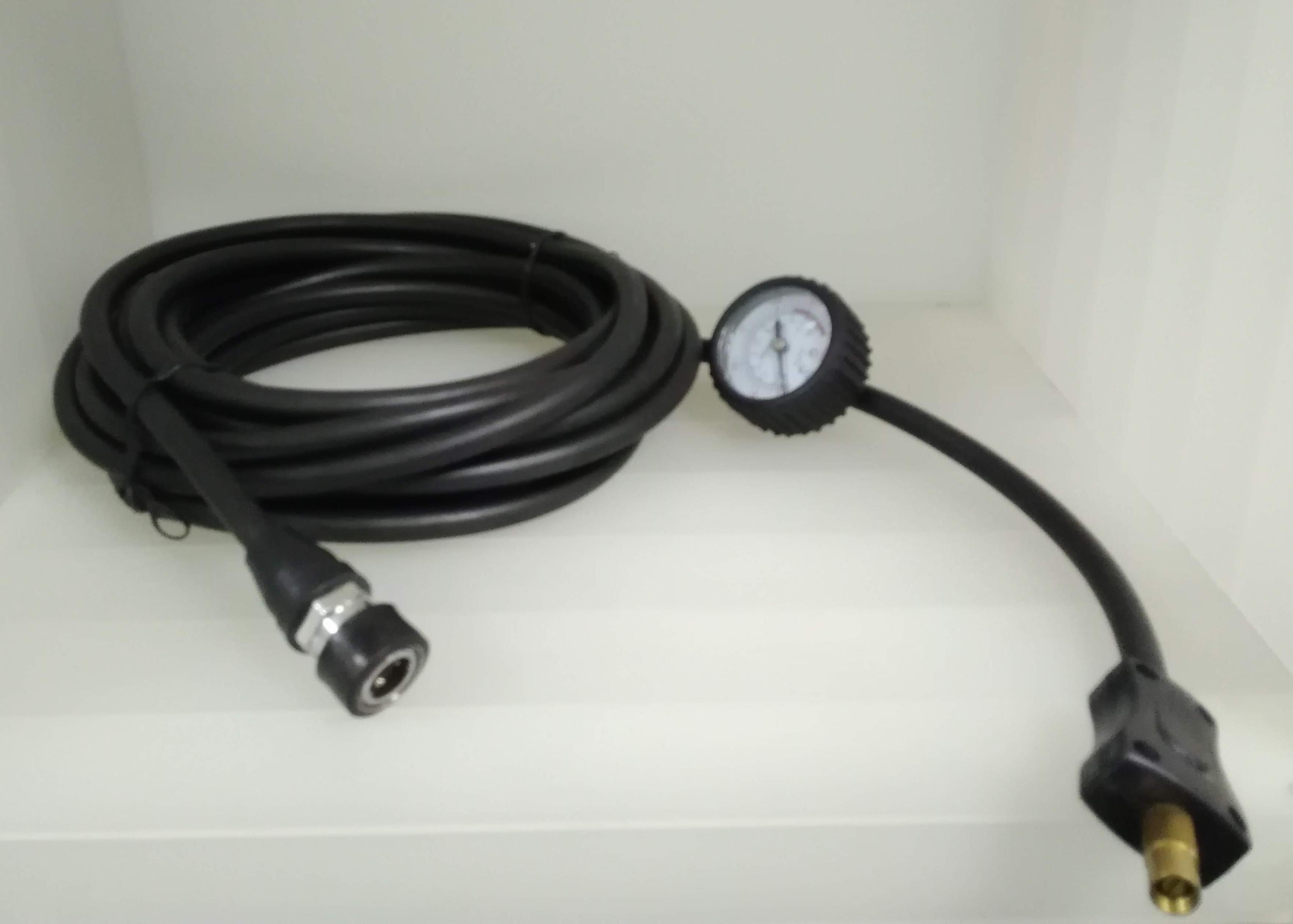 צינור אוויר 8 מטר עם מדיד לקומפרסור צינור אוויר 8 מטר עם מדיד לקומפרסור