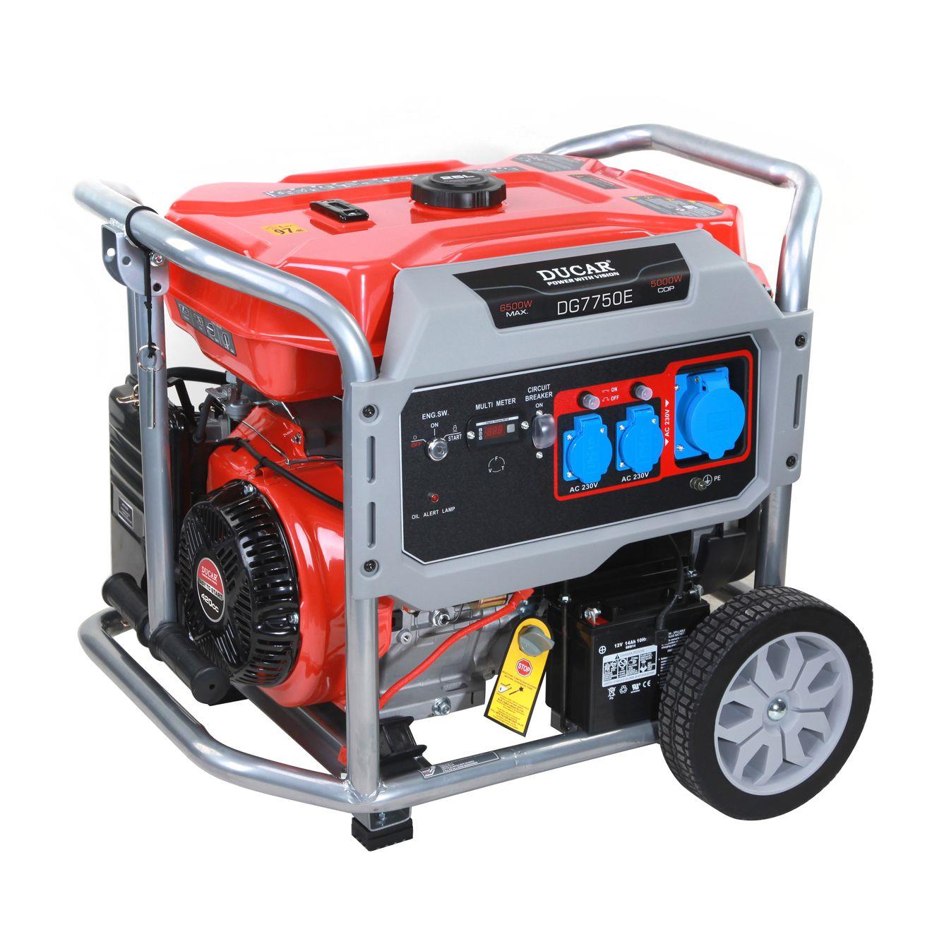 גנרטור בנזין 6500W DUCAR DG7750E