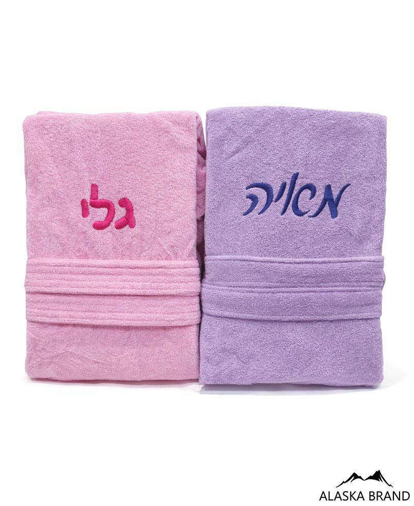 חלוקים לילדים ונוער - Premium עם כובע 100% כותנה | אפשרות לרקמה אישית