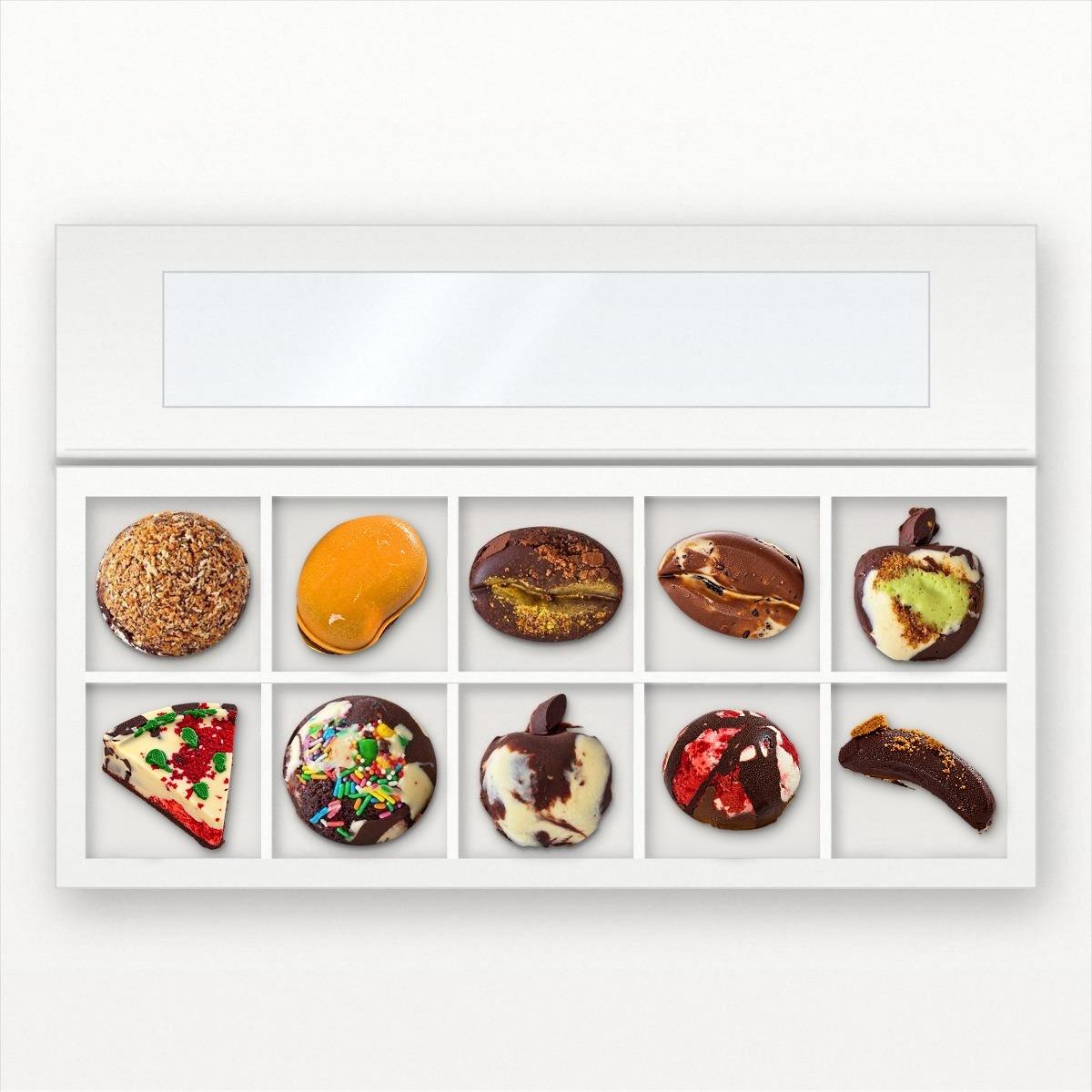 שוקו־גאלה – מארז 10 קינוחי שוקולד