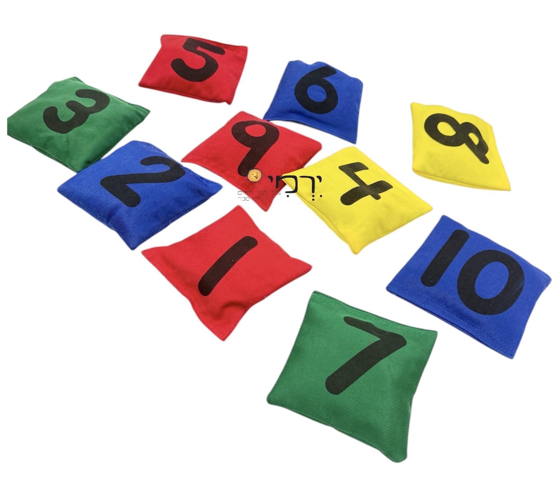 שקיות אורז מספרים 1-10 למשחק