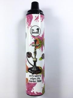 נרגילה אלקטרונית ניידת חד פעמית כ7000 שאיפות Dr. Smoke Disposable 20mg בטעם מיקס אבטיח אוכמניות אייס
