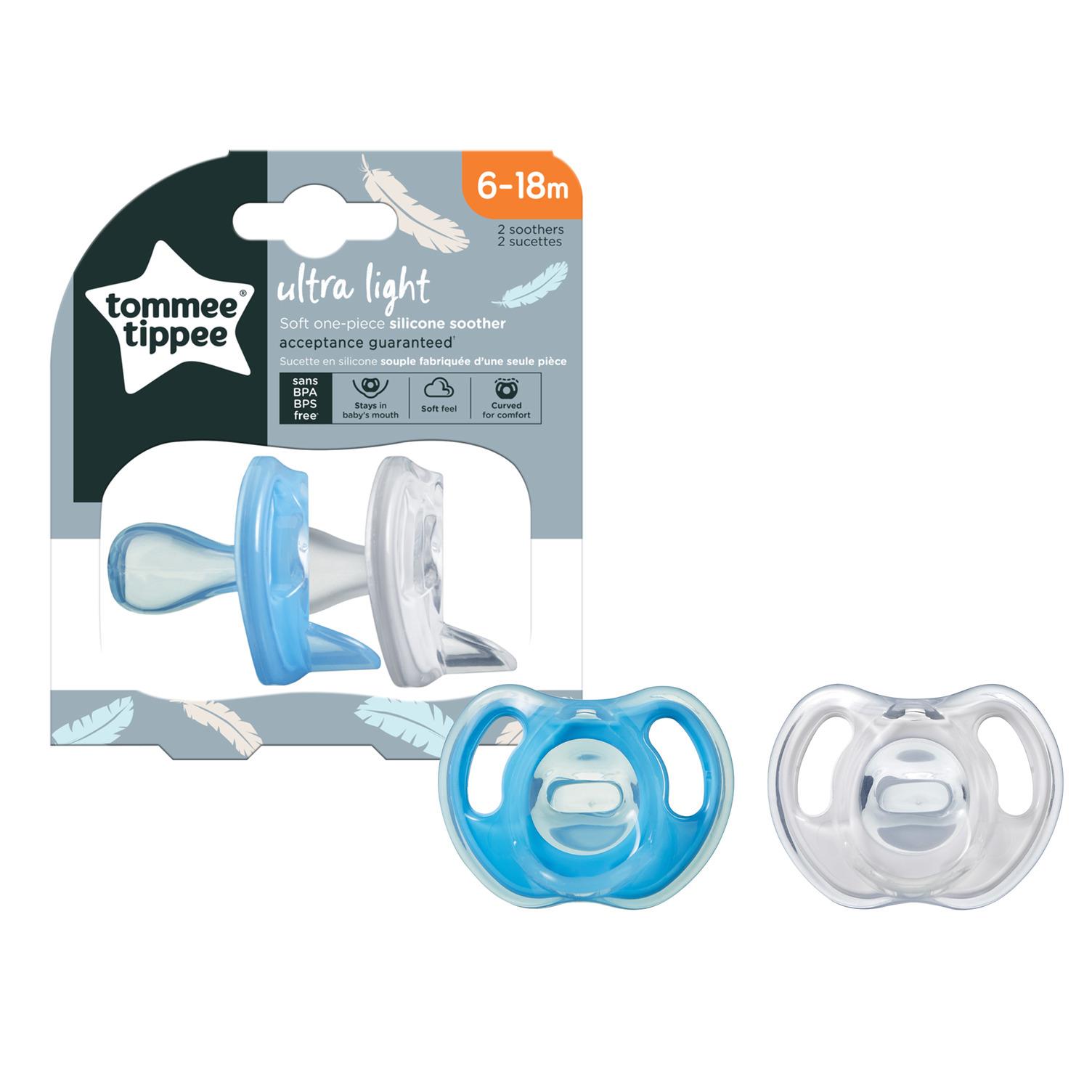 זוג מוצצי סיליקון קלים במיוחד 6-18 חודשים זוג מוצצי סיליקון קלים במיוחד 6-18 חודשים