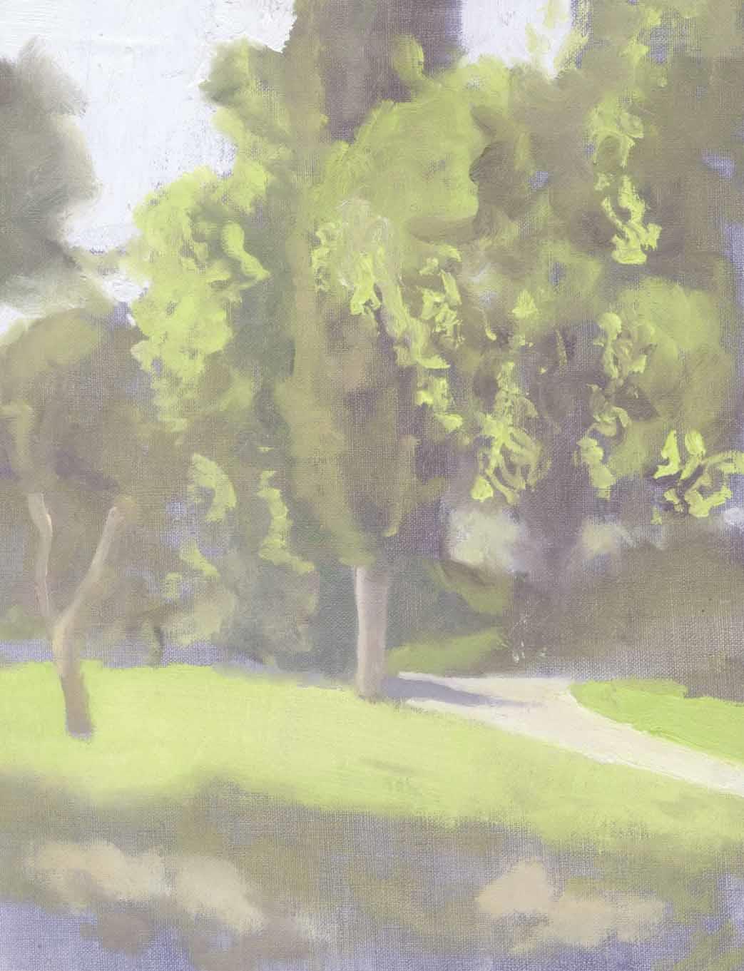 Trees in San Simon, 2022, oil on canvas, 30x40 cm