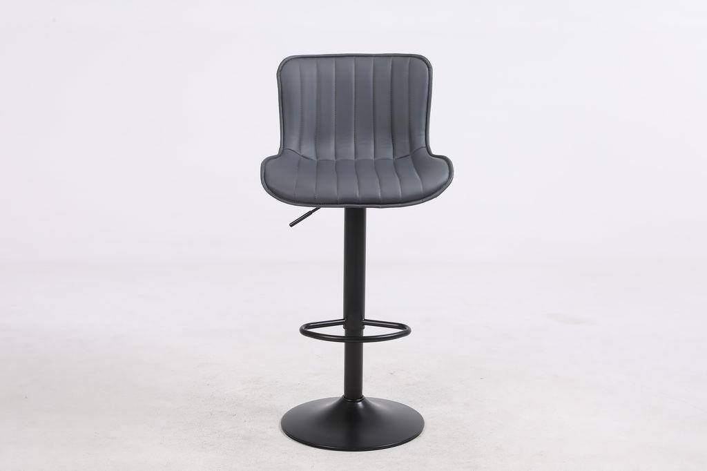 כסא בר מעוצב דגם אירלנד דמוי עור אפור כסא בר מעוצב דגם אירלנד דמוי עור אפור