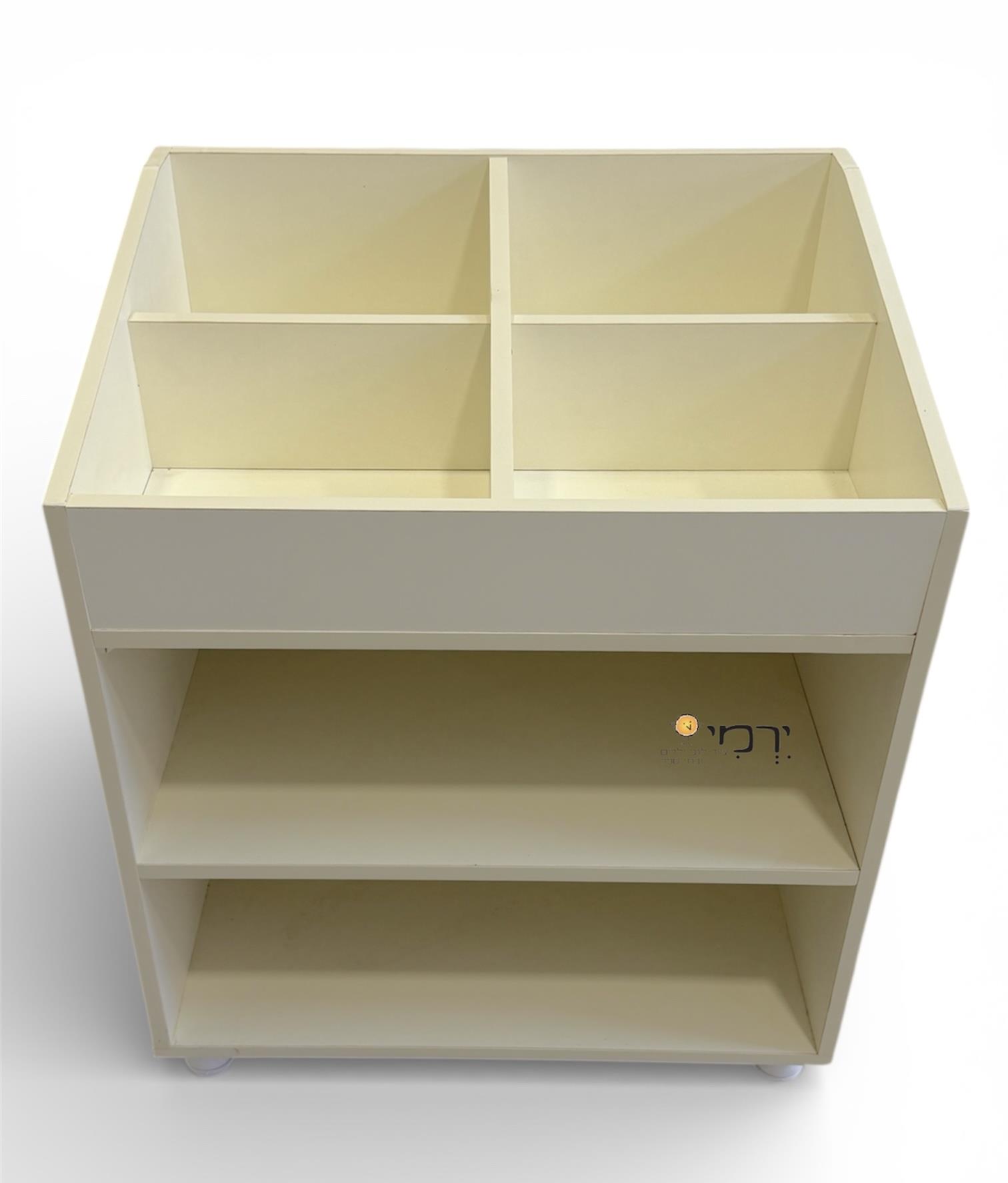 ספריה 4 מדורים כולל מדף ספריה 4 מדורים כולל מדף