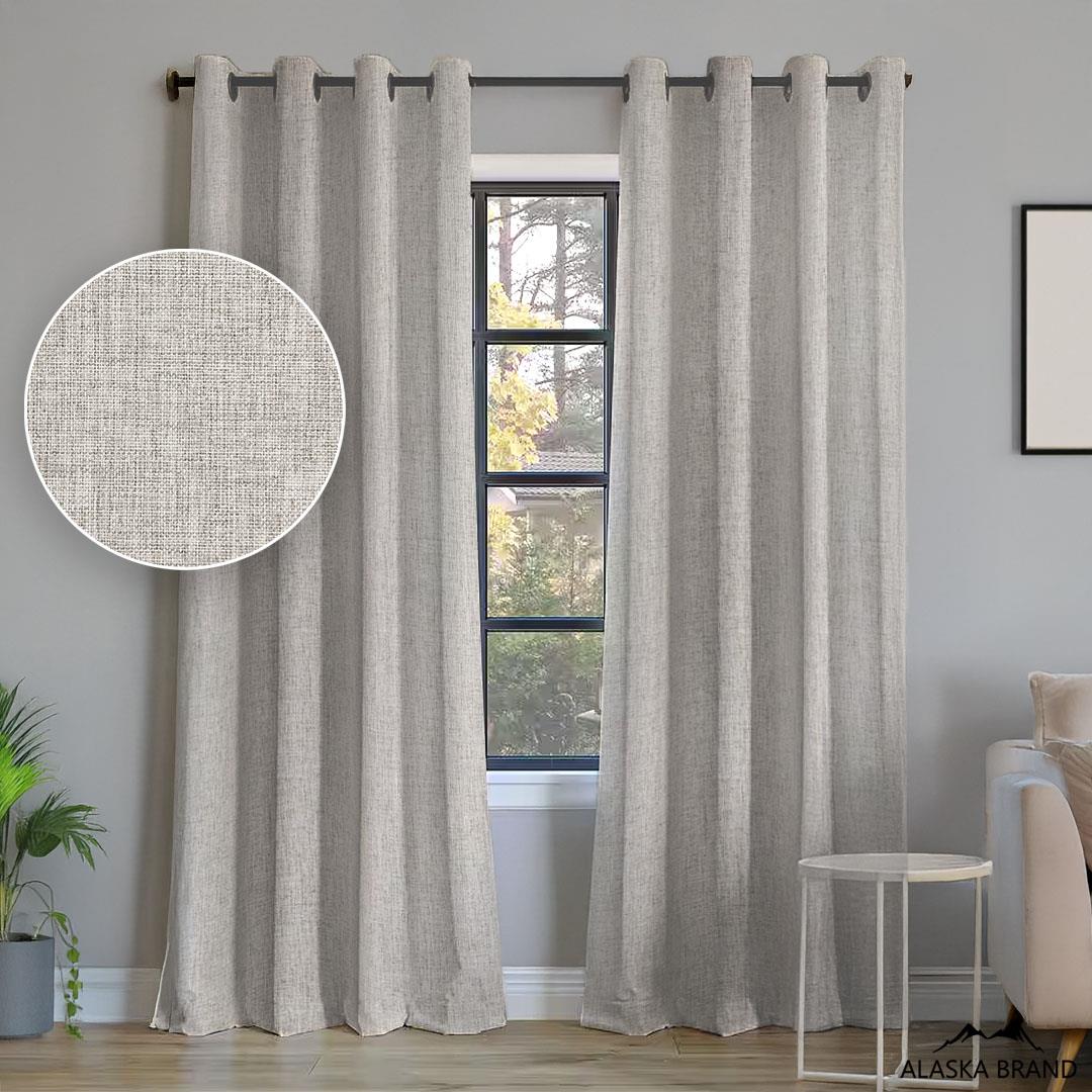 וילון 100% האפלה אטום לגמרי - דגם קומו אבן