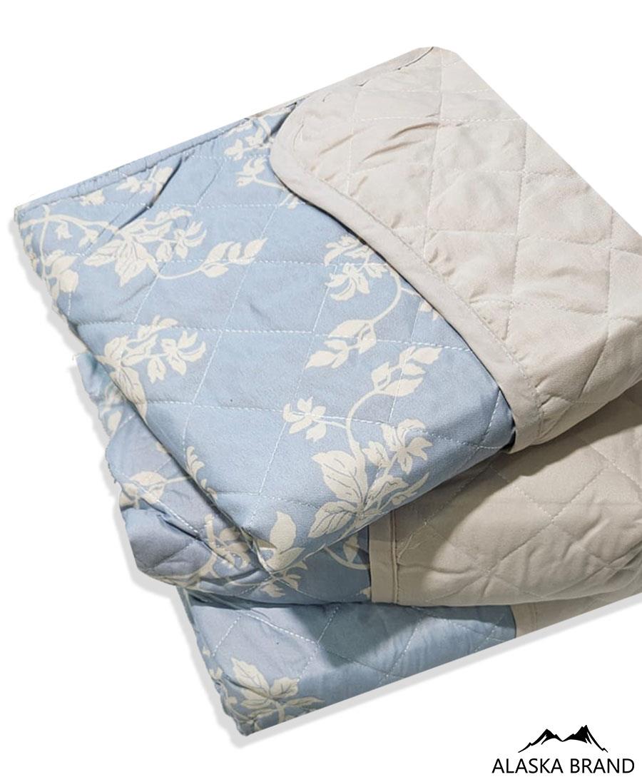 כיסוי לסלון מהפכני 3 חלקים, דו צדדי - דגם יהלום כחול