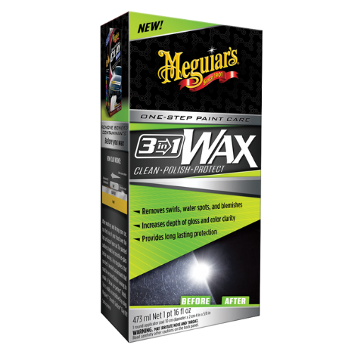 סט 3 ב-1; פוליש+ווקס+ניקוי - POLISH WAX CLEANSER KIT מבית MEGUIAR'S