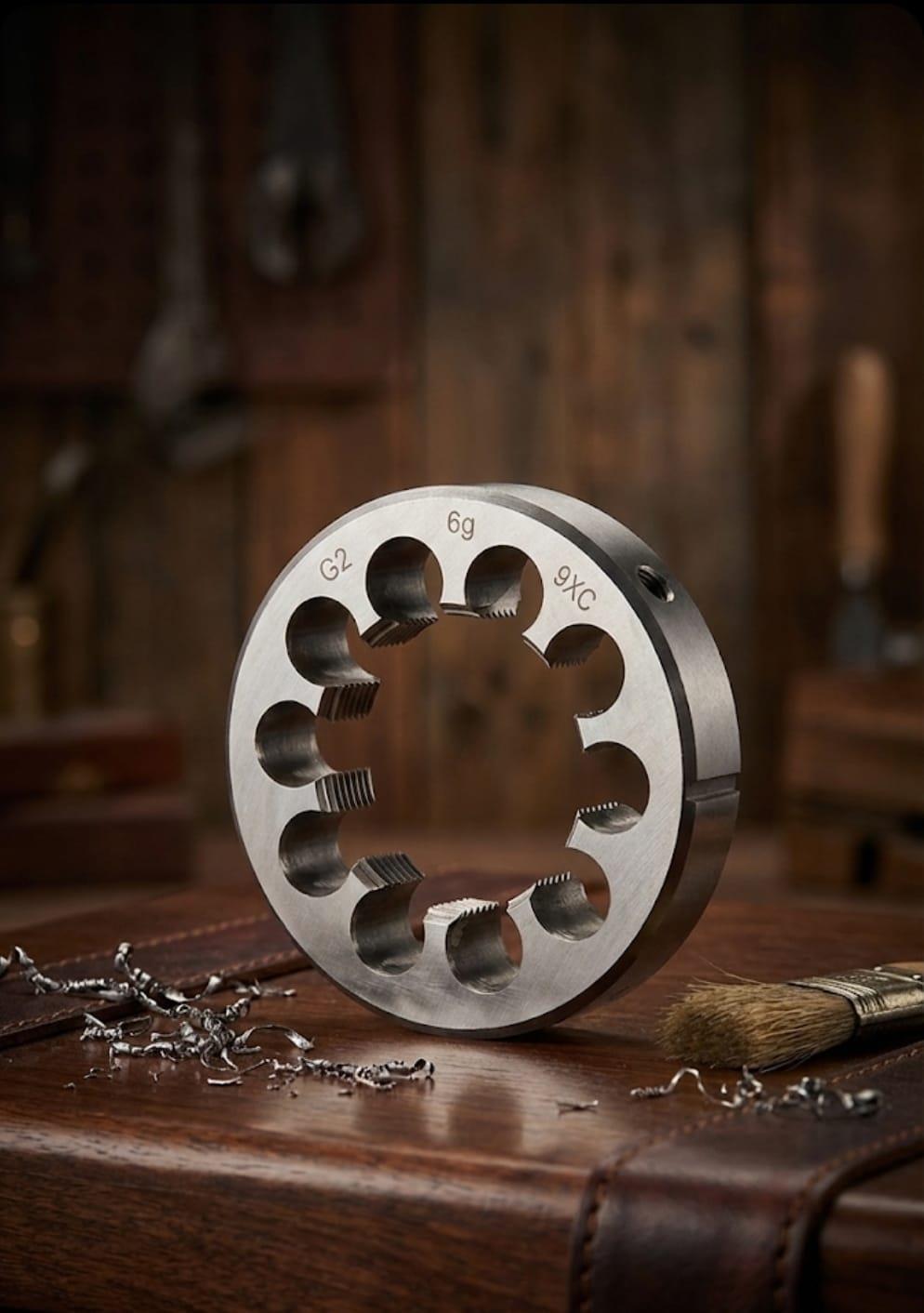 מחרוקת 2 צול (2") BSP תקנית – פלדת 9XC תעשייתית להברגה חיצונית קמפינג לייף