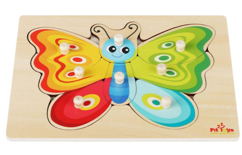 פאזל עץ דגם פרפר