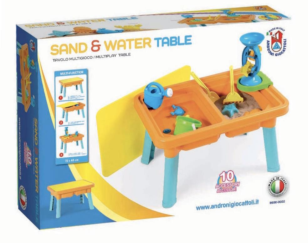 שולחן חול ומים + אביזרים