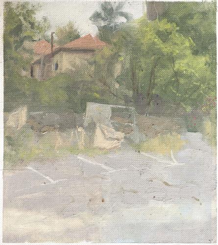 The House Behind Antonina, 2020, oil on canvas, 20x30 cm