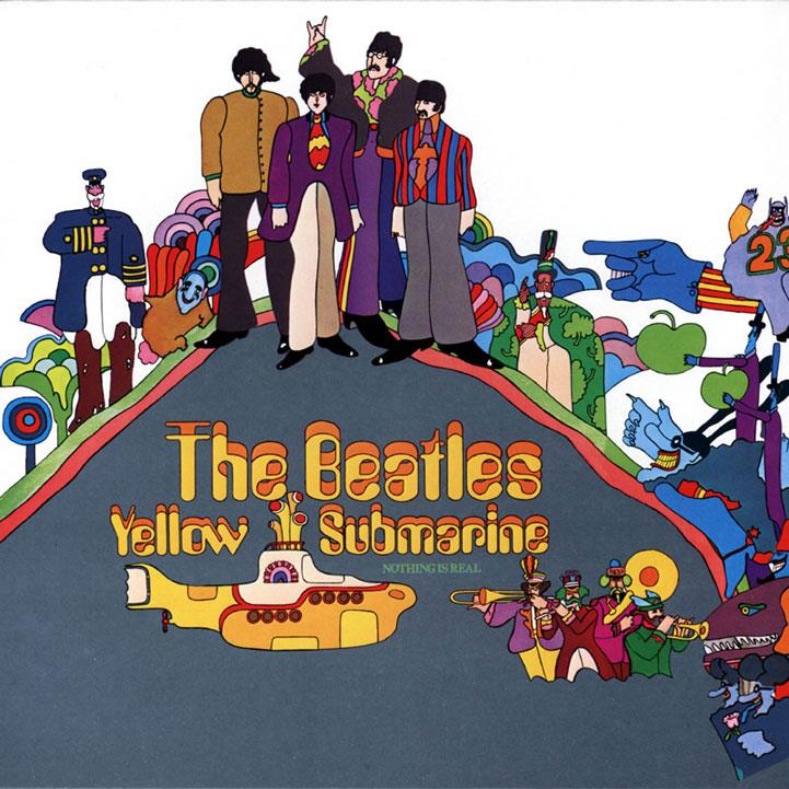 תקליט הביטלס צוללת צהובה The Beatles Yellow Submarine