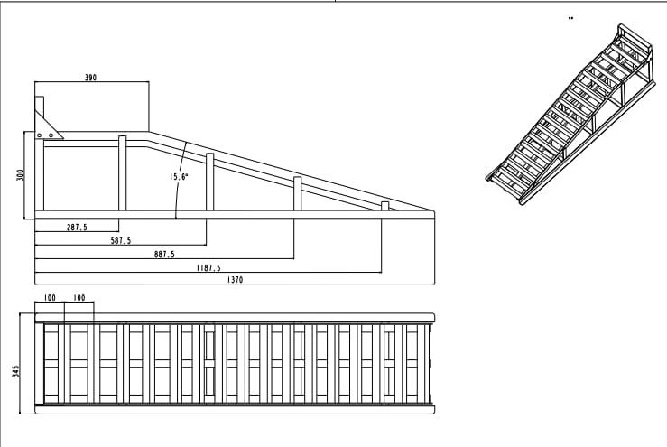 זוג רמפות ברזל למכונאים לטכנאים לתצוגת רכב ולתחזוקה ושטיפה מלמטה ברזל גובה 30 סמ קמפינג לייף זוג רמפות ברזל למכונאים לטכנאים לתצוגת רכב ולתחזוקה ושטיפה מלמטה ברזל גובה 30 סמ קמפינג לייף