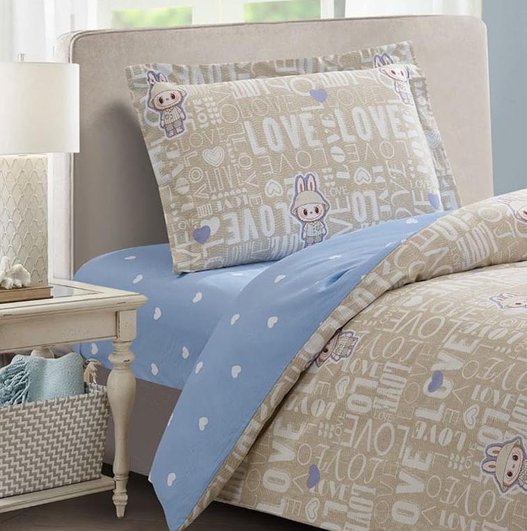 מצעי 100% כותנה רכה בצפיפות 200 חוט דגם בובו | מבחר מידות