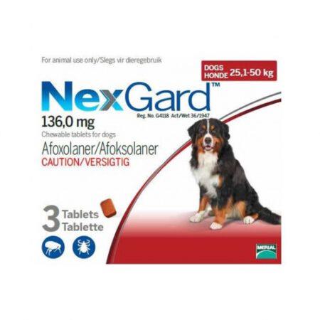 נקסגארד טבליה לכלב 50 25 קג Nexgard