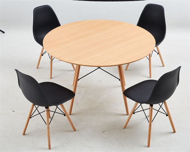 פינת אוכל לבית דגם שירה צבע אלון + 4 כסאות