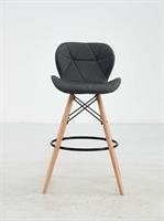 כסא בר מעוצב דגם מונקו צבע אפור