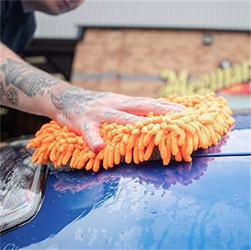 כפפת רחיצה היברידית לניקוי - HYBRID WASH MITT מבית MEGUIAR'S | גודל 19X3X32 ס''מ