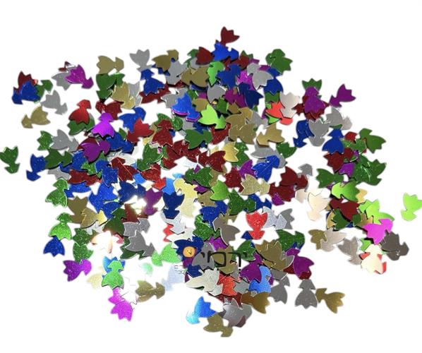 פייטים דגם פרחים צבעוניים ליצירה והדבקה