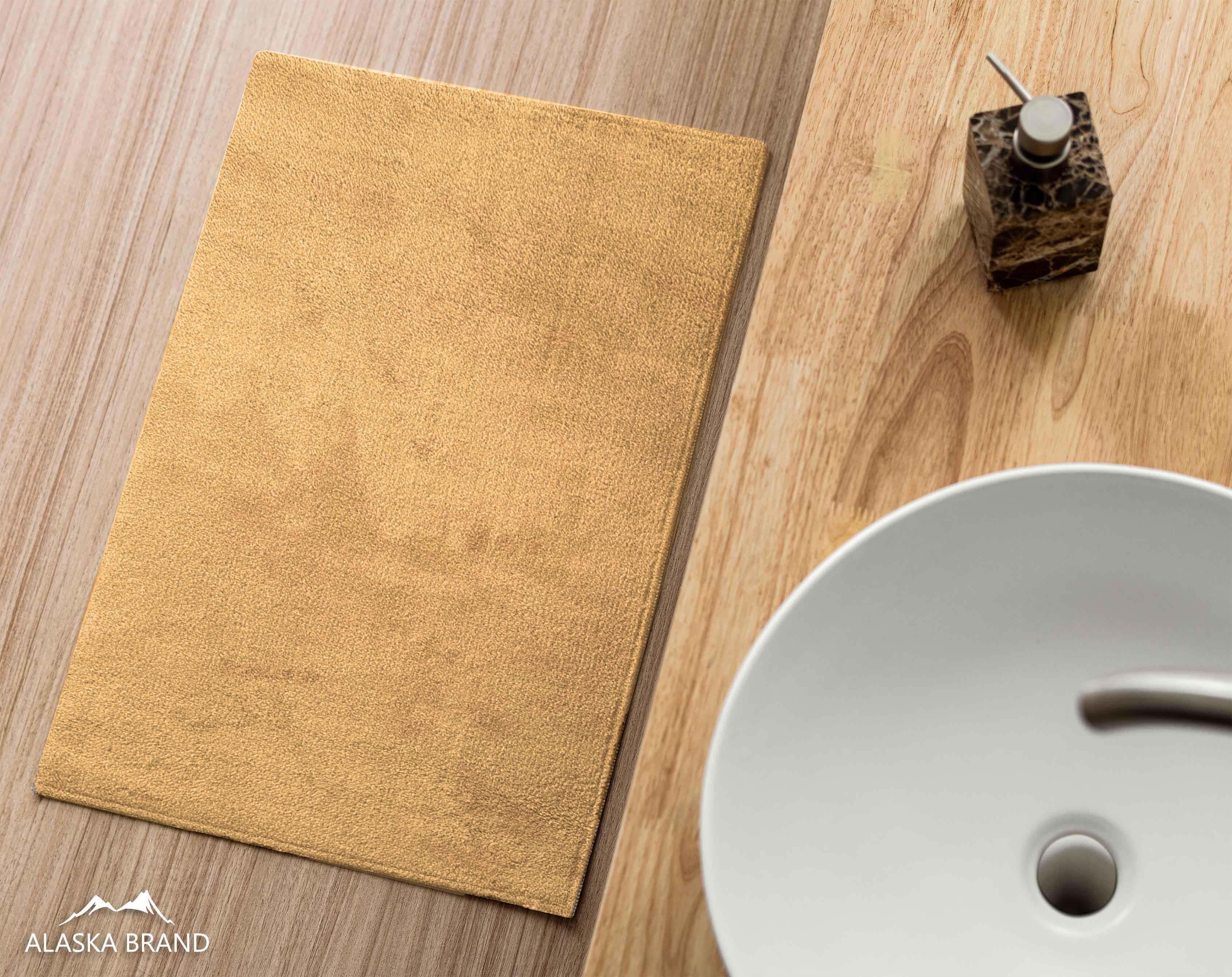 שטיח אמבטיה נעים במיוחד דגם Sky סקיי - מוקה כאמל