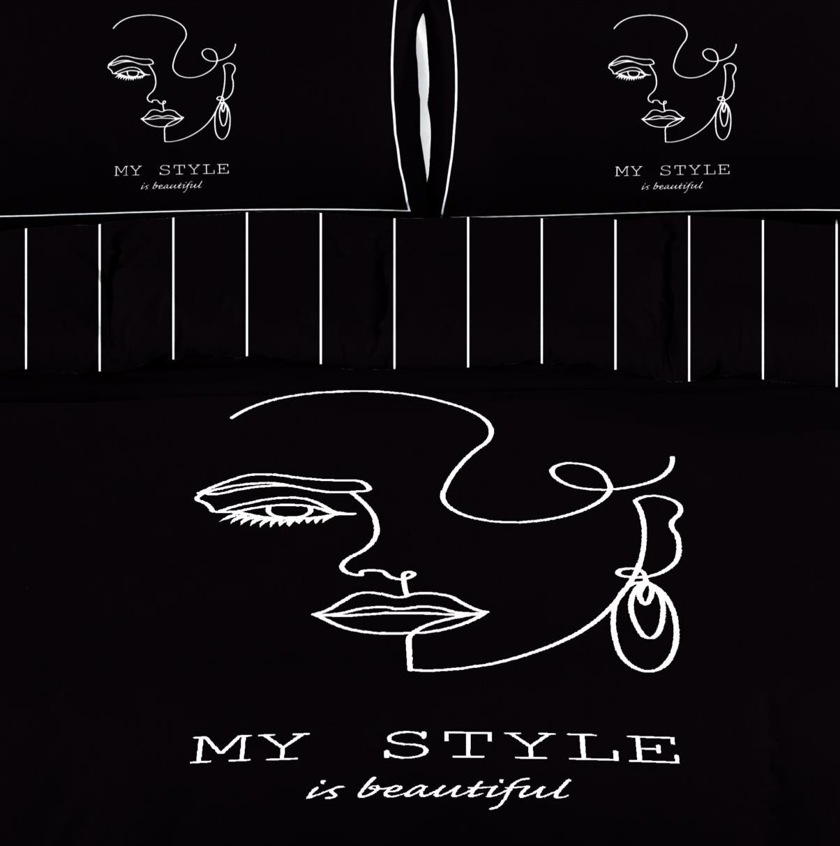 סט מצעים זוגי 100% כותנה My Style