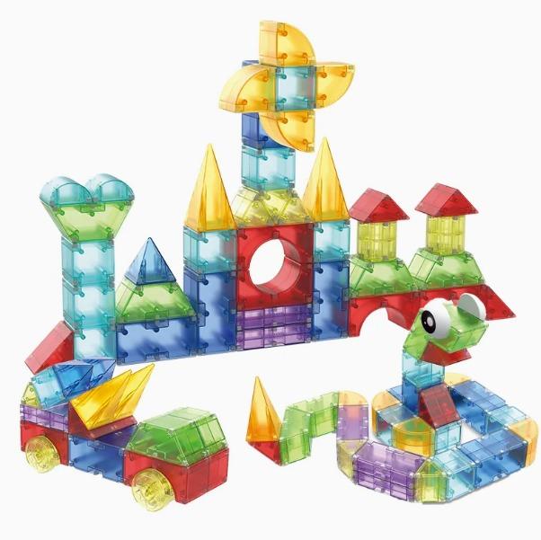 מגנטים צורות גאומטריות תלת מימד - 92 חלקים