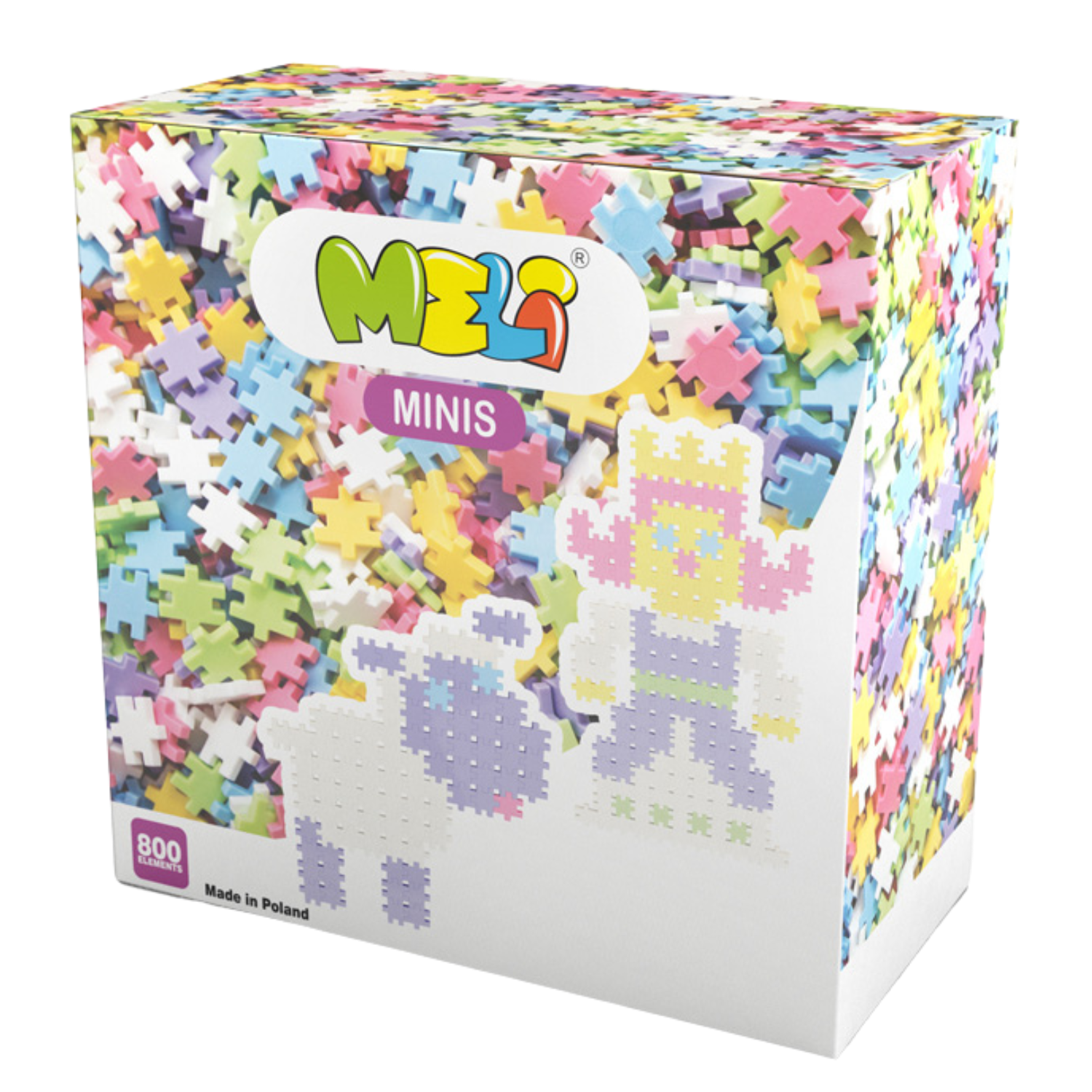 מלי MELI מיניס MINIS פסטל 800 חלקים מלי MELI מיניס MINIS פסטל 800 חלקים