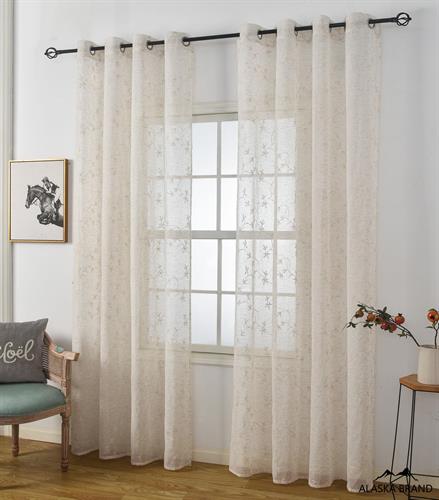 וילון איכותי שקוף דגם - אמרלד אבן