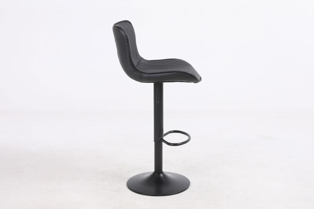 כסא בר מעוצב דגם אירלנד דמוי עור שחור