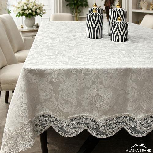 מפת שולחן בשילוב תחרה יוקרתית דגם - דיאן | מבחר צבעים ומידות *גם עגולות*