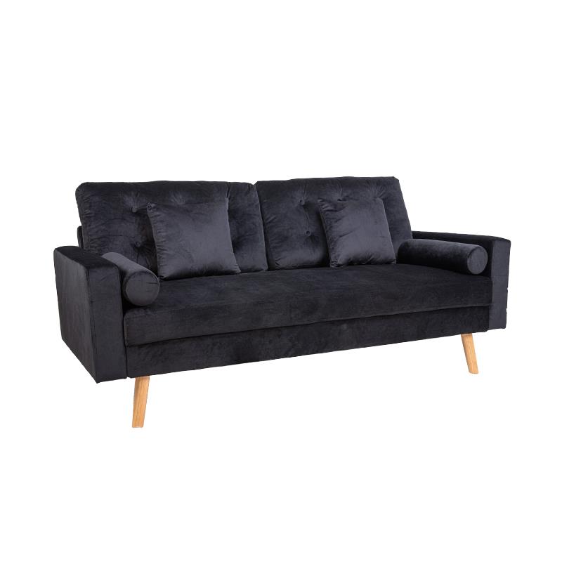 ספה תלת מושבית דגם אוהיו צבע שחור