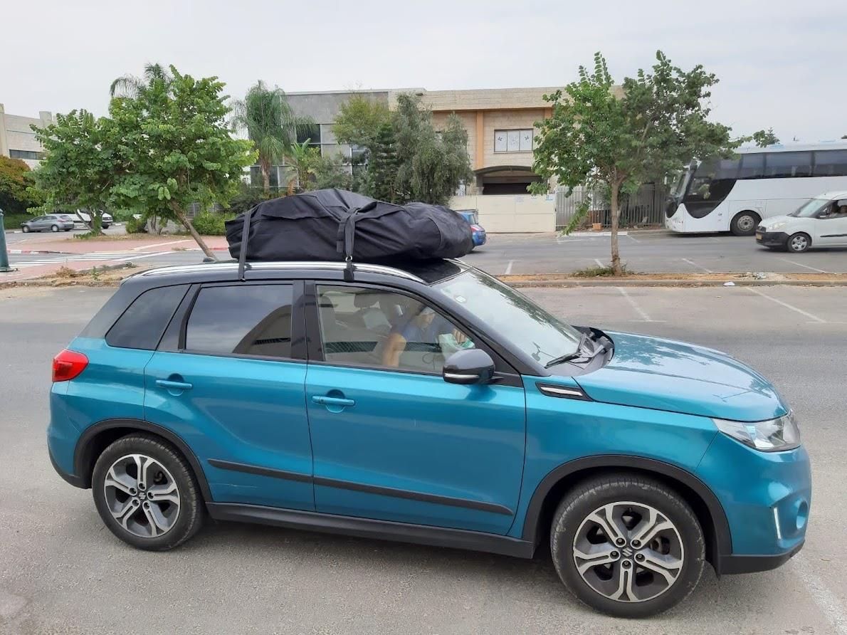 תיק גג BAG2GO נפח תכולה כ 500 ליטר עם חיבור למשקוף TIK 2 CAR קמפינג לייף