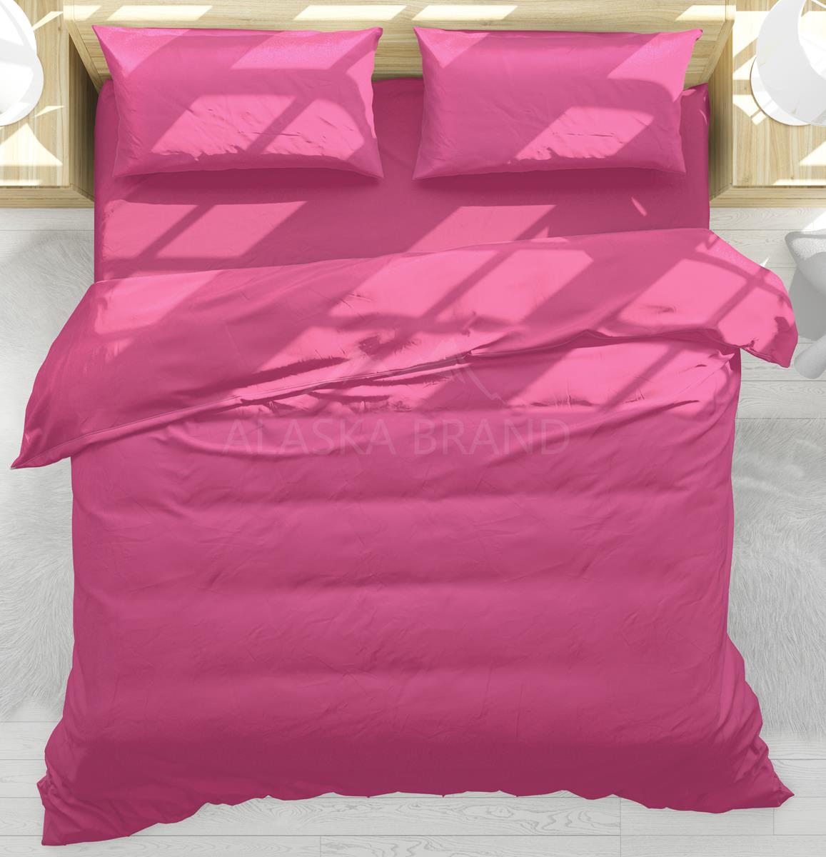 מצעים בתפזורת להרכבה 100% כותנה - ורוד פוקסיה