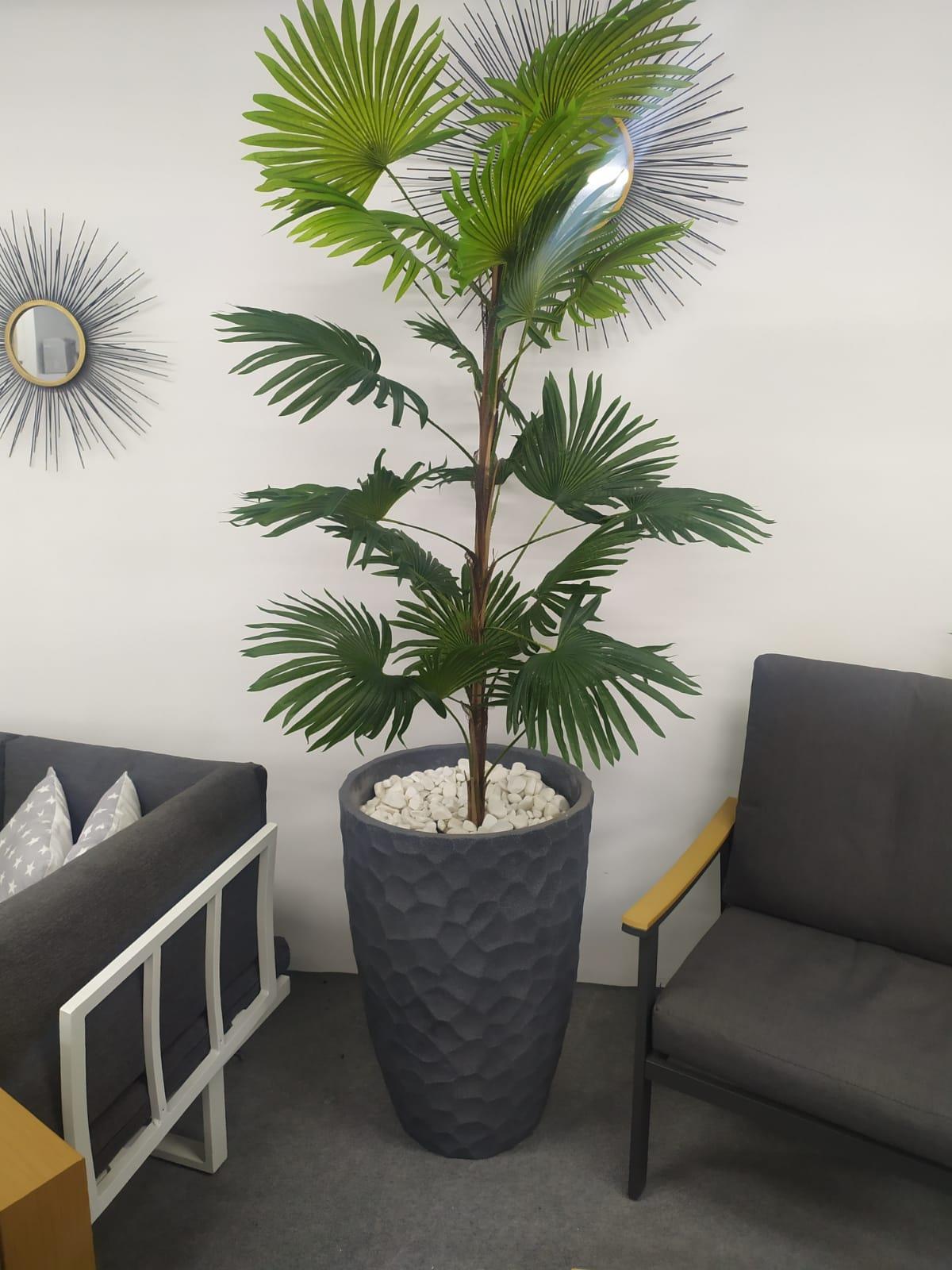 כד + עציץ מלאכותי דגם סלוניקי