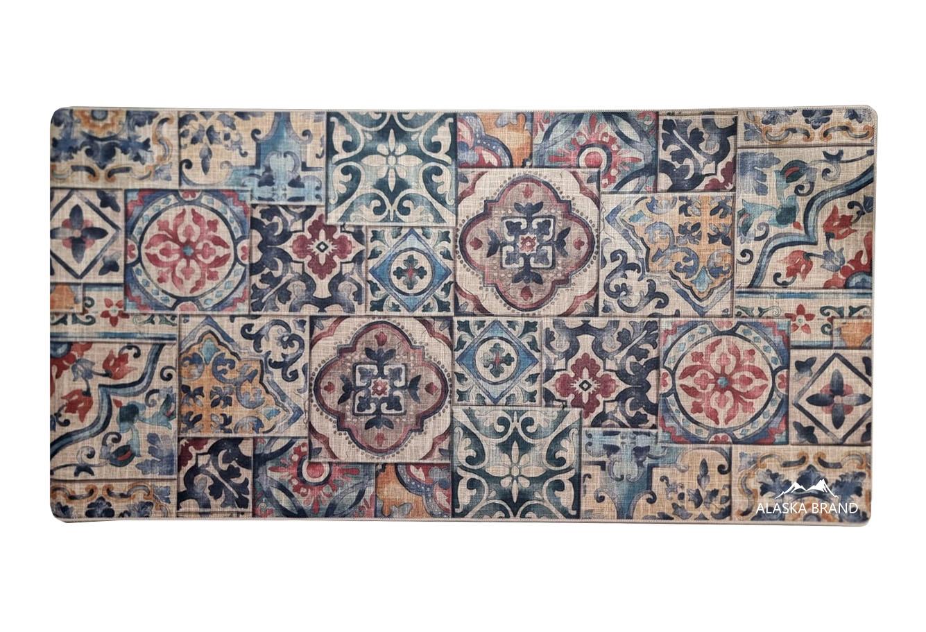 שטיח מטבח איכותי בתוספת גומי בתחתית דגם - 66 (מתנקה בקלות!)